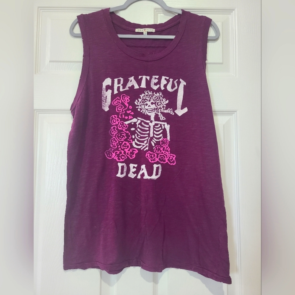 Junk Food Clothing Purple Grateful Dead Muscle Tee